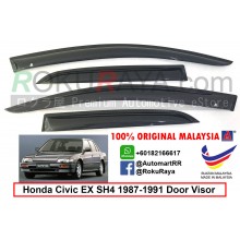 Honda Civic EX EF SH4 4Door ( 4th Gen ) 1987-1991 AG Door Visor Air Press Wind Deflector (Small 7cm Width)